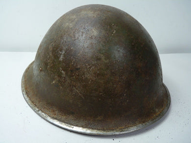 Original WW2 British / Canadian Army Mk3 High Rivet Turtle Army Combat Helmet - The Militaria Shop