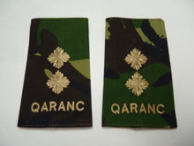 Load image into Gallery viewer, QARANC Jungle DPM Rank Slides / Epaulette Pair Genuine British Army - NEW
