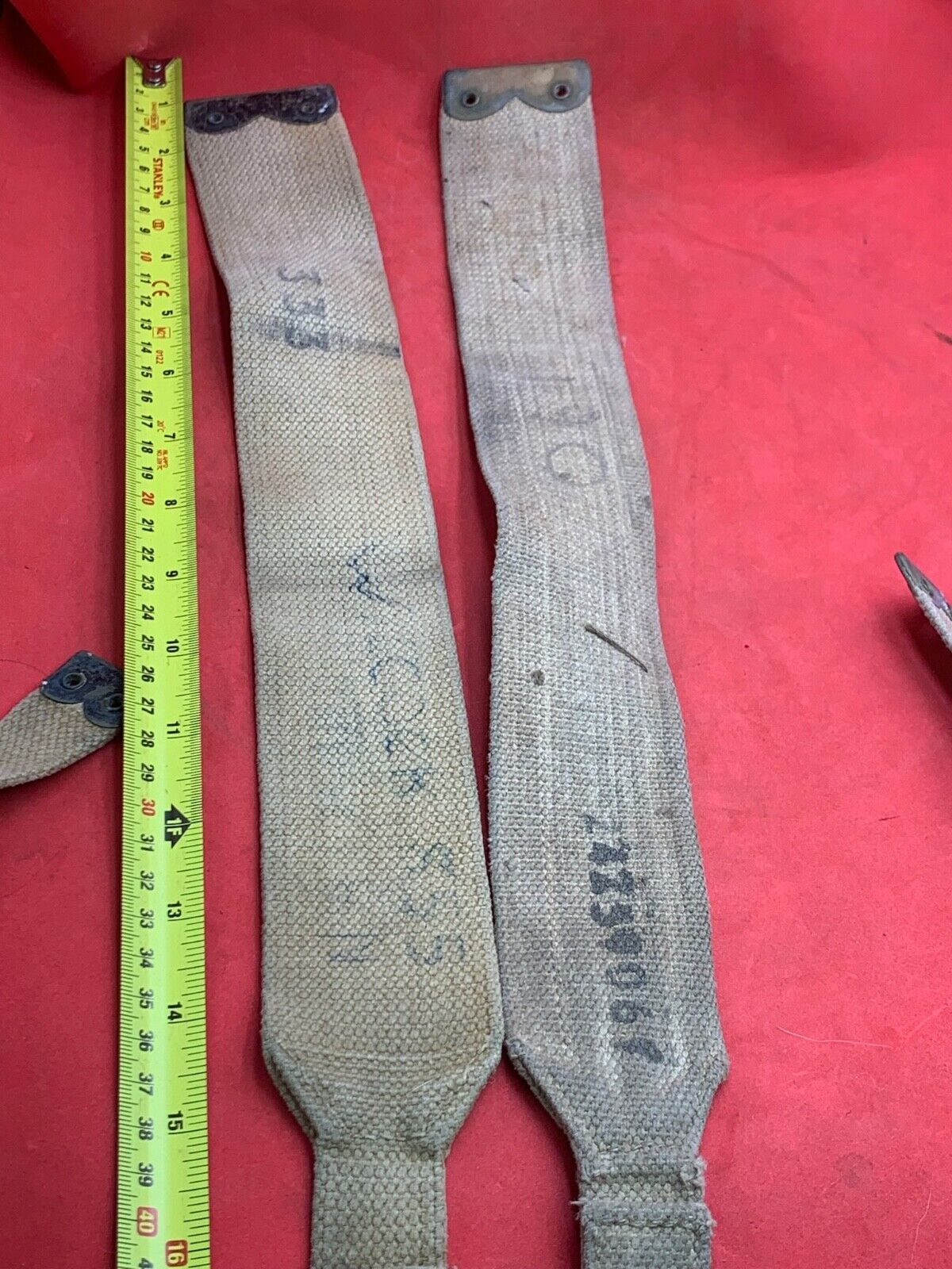 Original WW2 Pattern British Army L Straps Pair 37 Pattern bing