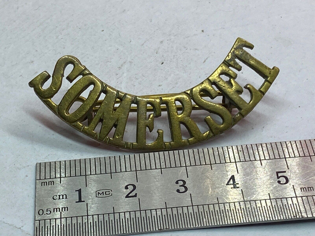 Original British Army WW1 Somerset Regiment Shoulder Title