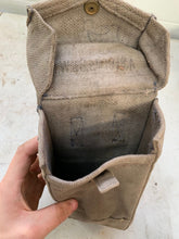 Load image into Gallery viewer, Original WW2 British Army 37 Pattern Webbing Bren Pouch - WW2 Dated
