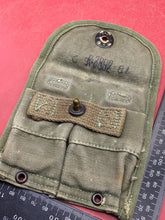 Load image into Gallery viewer, WW2 / Vietnam War US Army M1 Canvas Pouch in good condition
