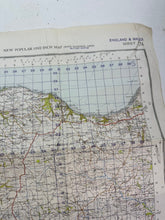 Lade das Bild in den Galerie-Viewer, Original WW2 British Army OS Map of England - War Office - Bude
