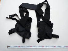 Load image into Gallery viewer, Black Canvass Pistol Shoulder Holster &amp; Mag Pouches
