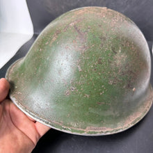 Load image into Gallery viewer, Original WW2 British / Canadian Army Mk3 Combat Helmet &amp; Liner
