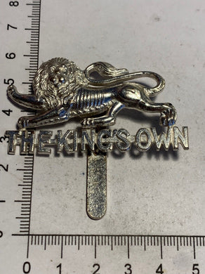 British Army The Kings Own Royal Lancaster Regiment Staybrite Cap Badge - The Militaria Shop