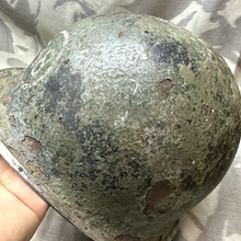 Load image into Gallery viewer, Original WW2 US Army M1 Helmet - Front Seam - Unit Marked
