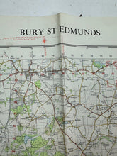 Load image into Gallery viewer, Original British Army OS Map of England - War Office - Bury St Edmunds
