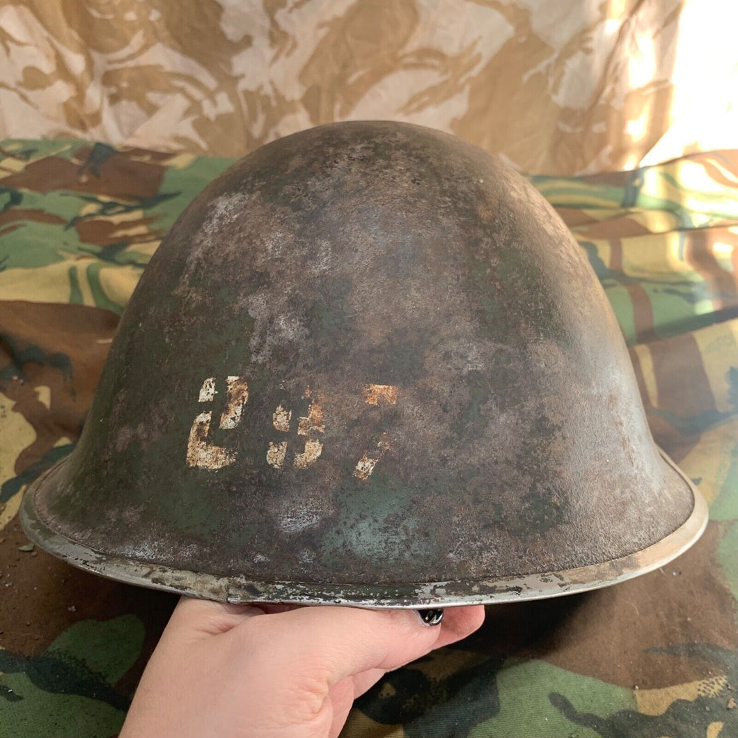 Original WW2 British / Canadian Mk3 Army Combat Turtle Helmet