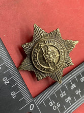 Load image into Gallery viewer, Original British Army 4th / 7th Dragoon Guards White Metal Cap Badge.

