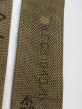 Load image into Gallery viewer, Original WW2 British Army 37 Pattern L Straps Pair - Wartime Dated
