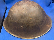 Load image into Gallery viewer, Original WW2 British Army / Canadian Army Mk3 Turtle Combat Helmet
