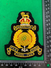 Load image into Gallery viewer, British Army Royal Marines Regiment Embroidered Blazer Badge
