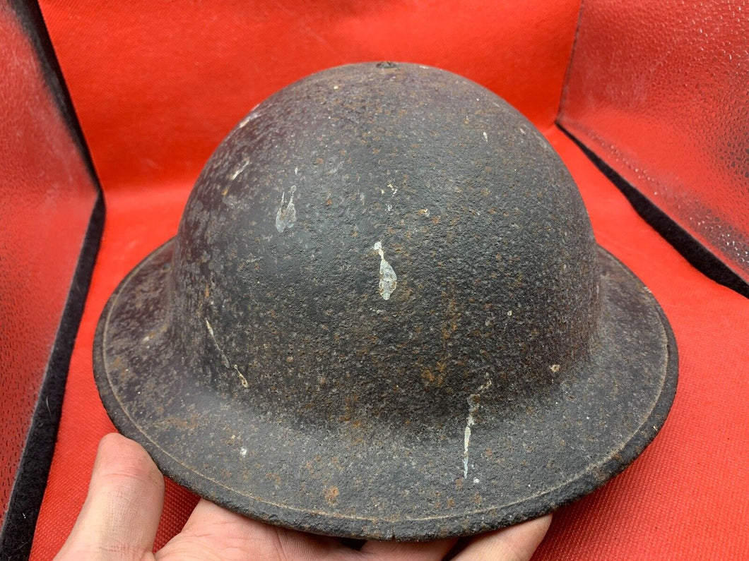 Genuine British Army / Civil Defence Helmet - 2 Hole - Ideal Restoration Project