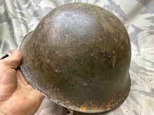 Load image into Gallery viewer, Original WW2 Canadian / British Army Mk3 High Rivet Turtle Helmet
