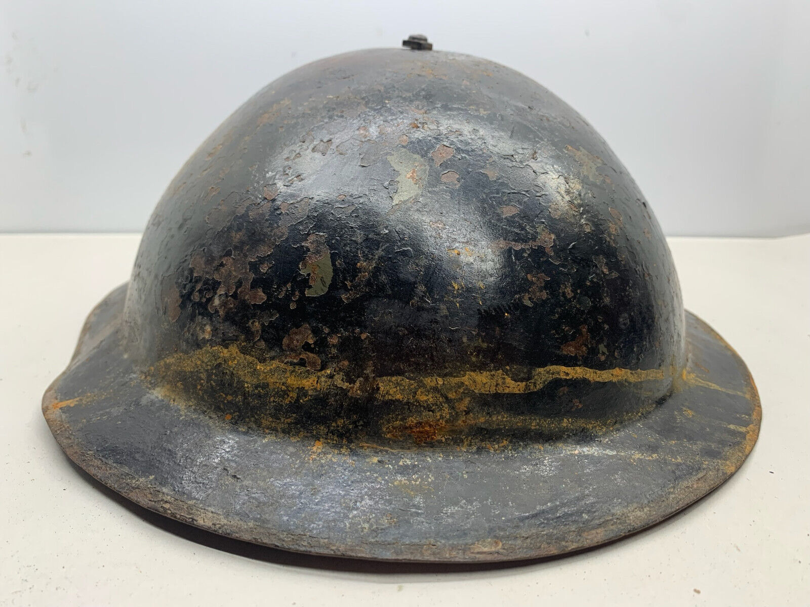 Original British Army Mk1 Brodie Helmet WW1 WW2 Combat Helmet