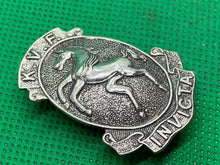 Load image into Gallery viewer, British Army The Kent Volunteer Fencibles – White Metal Cap Badge
