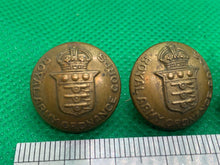 Load image into Gallery viewer, Original Group of WW1 WW2 British Army Royal Army Ordinance Corps Buttons Kings
