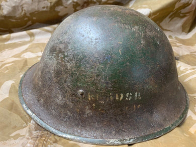 WW2 Mk3 High Rivet Turtle - British / Canadian Army Helmet - Nice Original - The Militaria Shop