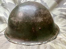 Load image into Gallery viewer, Original WW2 British / Canadian Army Mk3 High Rivet Turtle Helmet &amp; Liner
