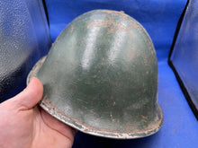 Load image into Gallery viewer, Original WW2 British Army Mk3 Combat Helmet &amp; Liner Set
