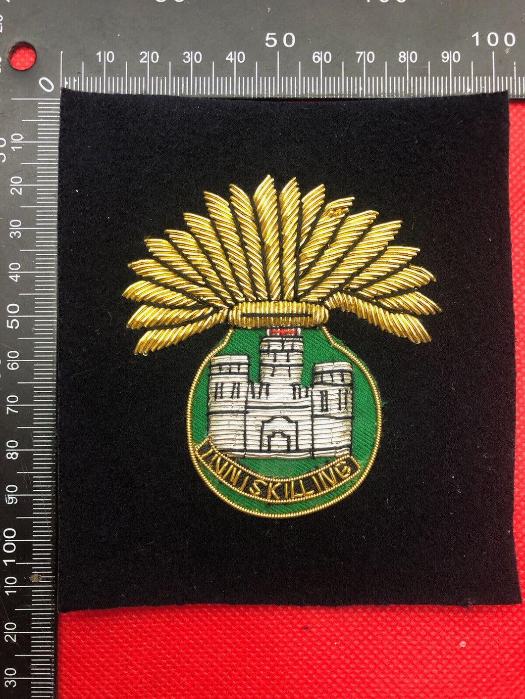 British Army Bullion Embroidered Blazer Badge - Royal Inniskilling Fusiliers