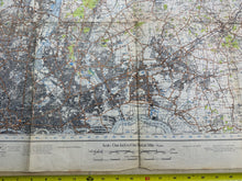 Load image into Gallery viewer, Original WW2 British Army OS Map of England - War Office - N.E London &amp; Epping
