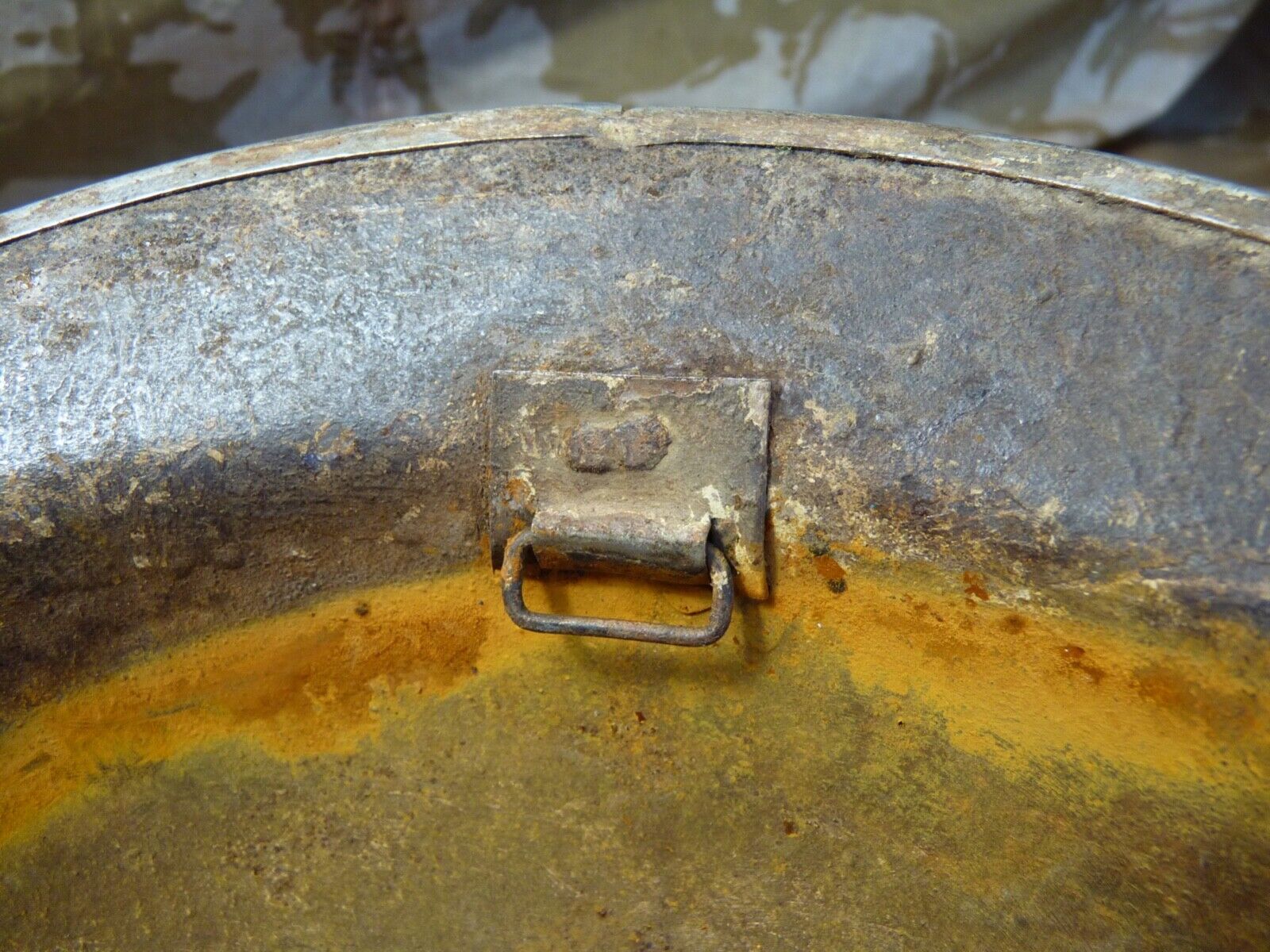 Original WW2 British Style South African Mk2 Army Combat Helmet - The Militaria Shop