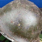 WW2 Canadian Army Mk3 Turtle Helmet - Original Helmet Shell - High Rivet - The Militaria Shop