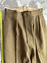Load image into Gallery viewer, Original WW2 British Army Service Dress Uniform Trousers - 30&quot; Waist
