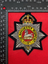 Load image into Gallery viewer, British Army Bullion Embroidered Blazer Badge - Manchester Regiment
