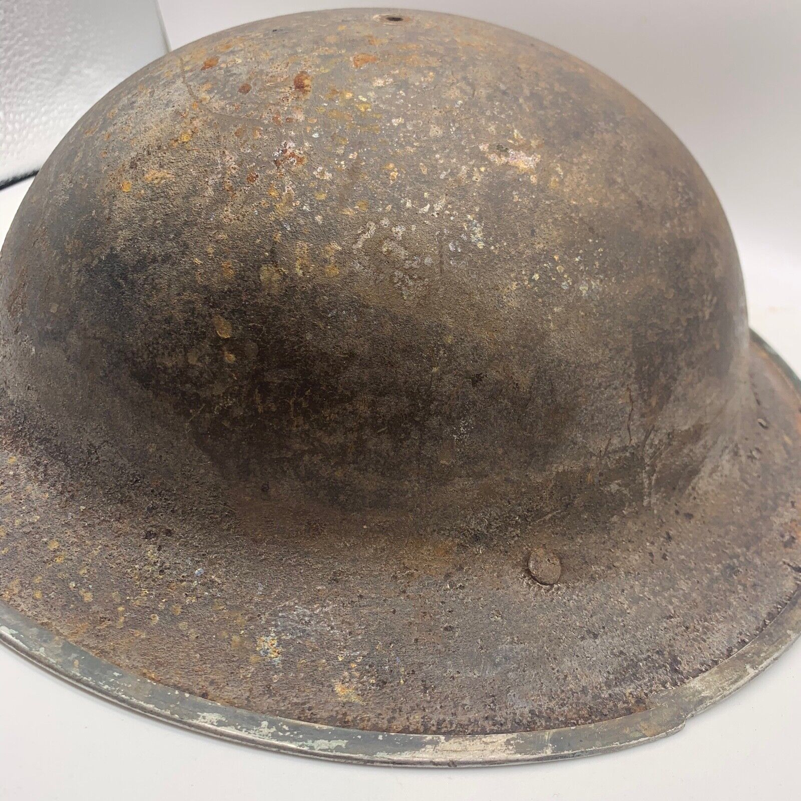 Original WW2 South African Army Mk2 Brodie Helmet - British Style Combat Helmet - The Militaria Shop