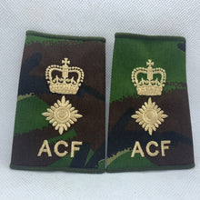 Lade das Bild in den Galerie-Viewer, Cadet ACF DPM Rank Slides / Epaulette Pair Genuine British Army - NEW
