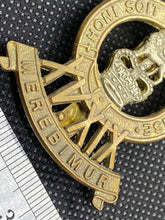 Load image into Gallery viewer, British Army 15th/19th The King&#39;s Royal Hussars Regiment Queen&#39;s Crown Cap Badge
