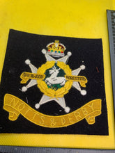 Load image into Gallery viewer, British Army Notts &amp; Derby Regiment Embroidered Blazer Badge
