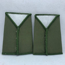 Load image into Gallery viewer, RHA Royal Horse OD Green Rank Slides / Epaulette Pair Genuine British Army - NEW
