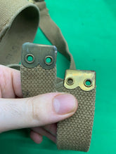 Load image into Gallery viewer, Original WW2 British Army 37 Pattern L Straps -  M.E.Co - 1943 Dated
