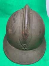 Lade das Bild in den Galerie-Viewer, Original WW2 French Army M1926 Adrian Helmet - Divisional Paintwork - Complete
