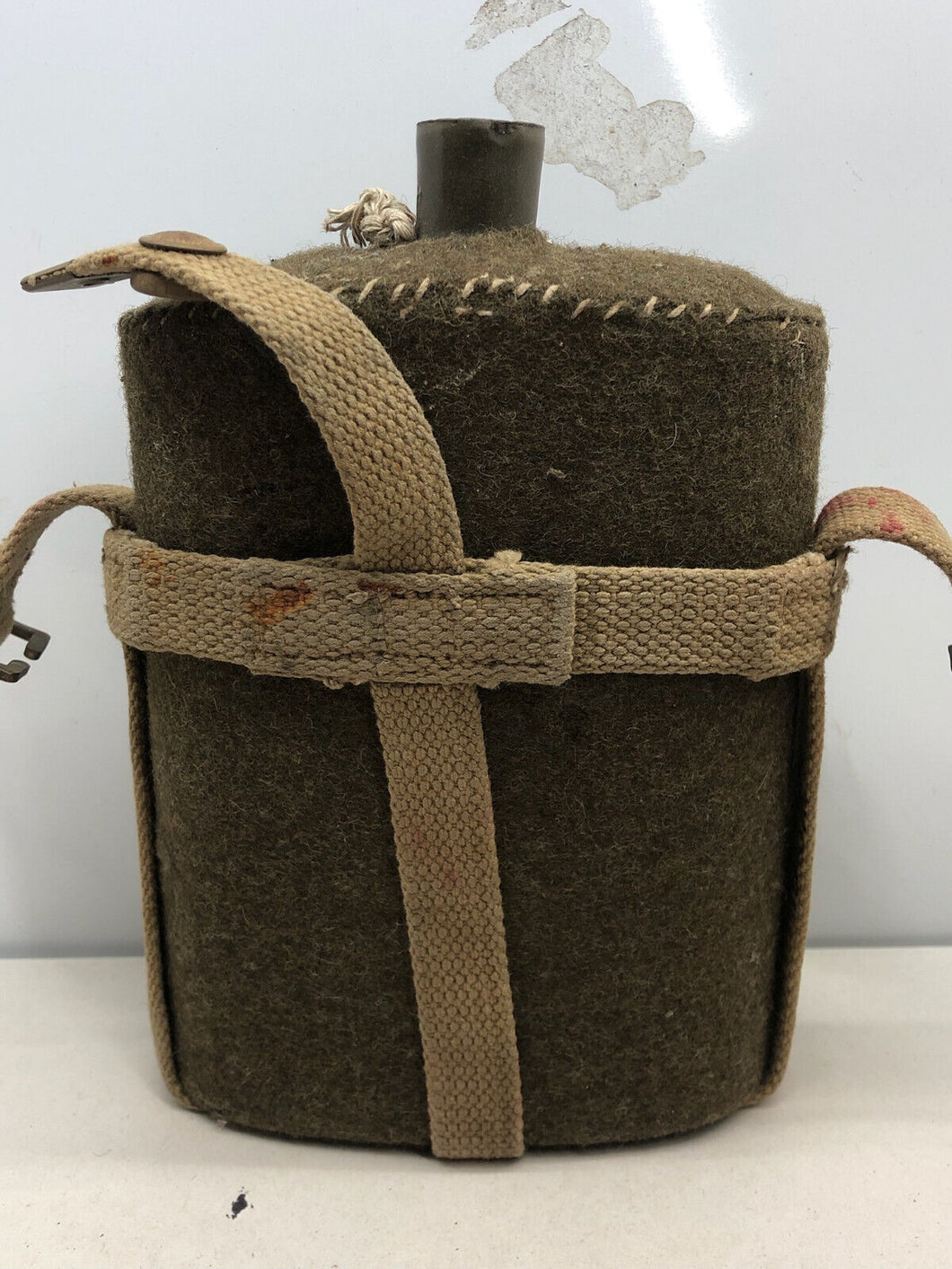 Original WW2 British Army Water Bottle in Carrier