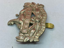 Load image into Gallery viewer, Original WW1 / WW2 British Army Gloucestershire Regiment Cap Badge
