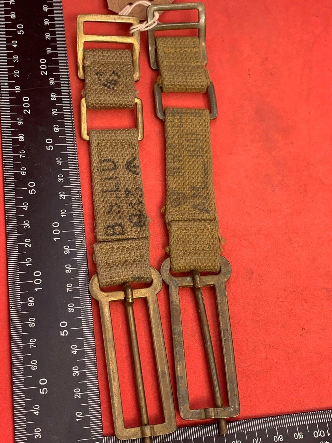 Original WW2 British Army 37 Pattern Brace Adaptor Pair