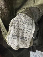 Load image into Gallery viewer, Original US Army Jacket OD Ike Jacket WW2 - Vietnam Pattern 38&quot; S - 1949 Dated
