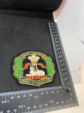 Load image into Gallery viewer, British Army South Lancashire Prince of Wales Volunteer Embroidered Blazer Badge
