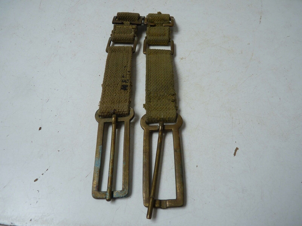 Original WW2 British Army 37 Pattern Webbing Brace Adaptor Pair