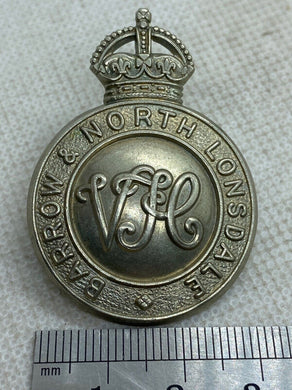 WW1 / WW2 British Army Barrow & North Lonsdale Volunteer Horse Cap Badge - Lugs. - The Militaria Shop