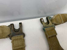 Charger l&#39;image dans la galerie, Original WW2 British Army 37 Pattern L Straps Pair - Wartime Dated
