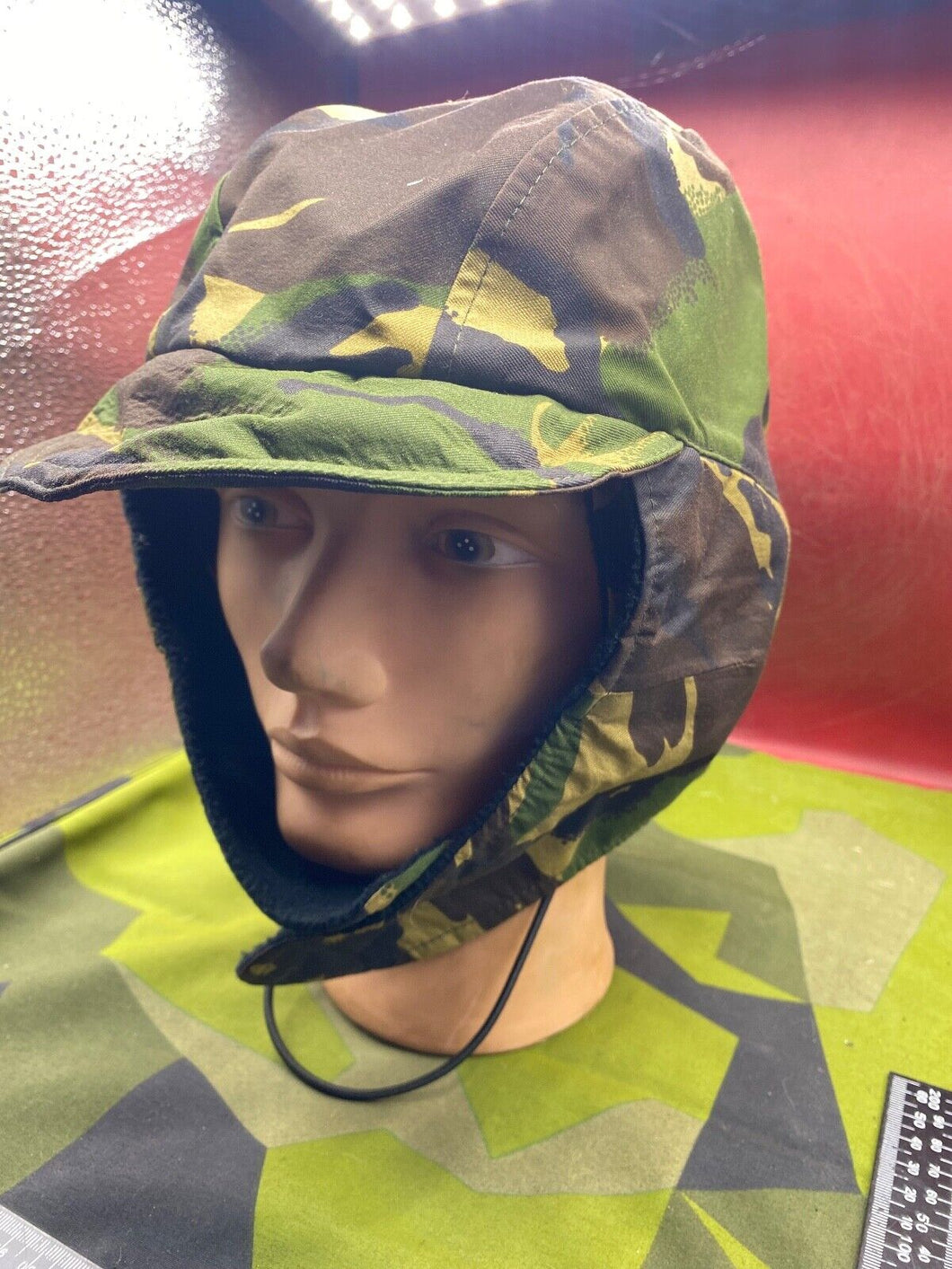 Original British Army DPM Camouflage Winter Cold Weather Cap with Ear Flaps - The Militaria Shop