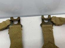 Load image into Gallery viewer, Original WW2 British Army 37 Pattern L Straps Pair - Wartime Dated
