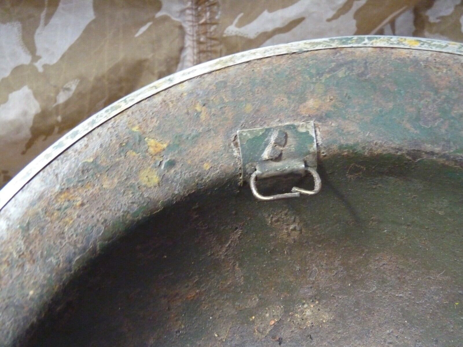 Original WW2 British Style South African Mk2 Army Combat Helmet - The Militaria Shop