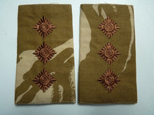 Load image into Gallery viewer, Desert DPM Rank Slides / Epaulette Pair Genuine British Army - NEW
